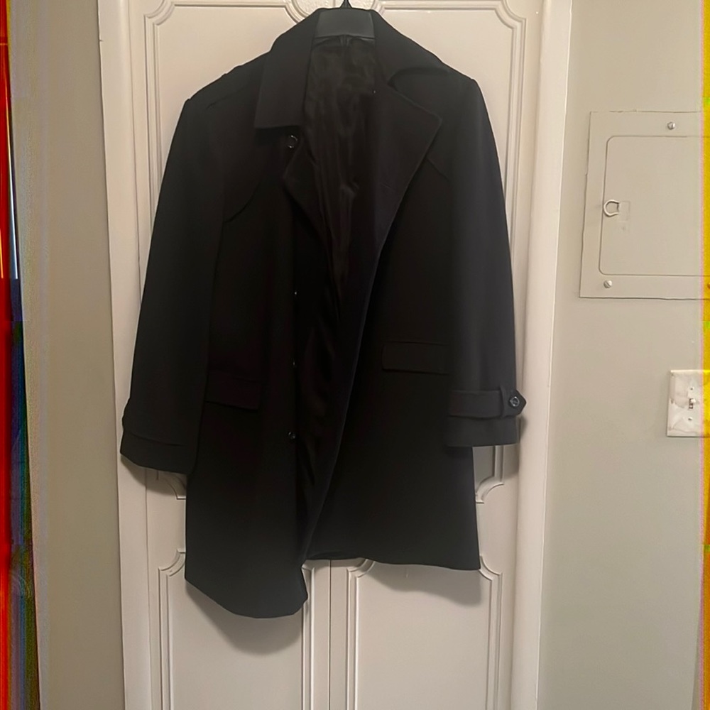 Xl Super Fine Wool Peacoat